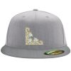 Flexfit 6210 Structured Flat Bill Fitted Hat Thumbnail