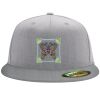 Flexfit 6210 Structured Flat Bill Fitted Hat Thumbnail