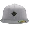 Flexfit 6210 Structured Flat Bill Fitted Hat Thumbnail