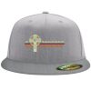 Flexfit 6210 Structured Flat Bill Fitted Hat Thumbnail