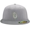 Flexfit 6210 Structured Flat Bill Fitted Hat Thumbnail