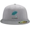 Flexfit 6210 Structured Flat Bill Fitted Hat Thumbnail