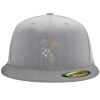 Flexfit 6210 Structured Flat Bill Fitted Hat Thumbnail