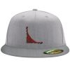 Flexfit 6210 Structured Flat Bill Fitted Hat Thumbnail