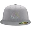 Flexfit 6210 Structured Flat Bill Fitted Hat Thumbnail