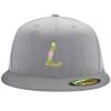Flexfit 6210 Structured Flat Bill Fitted Hat Thumbnail