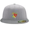Flexfit 6210 Structured Flat Bill Fitted Hat Thumbnail
