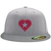 Flexfit 6210 Structured Flat Bill Fitted Hat Thumbnail