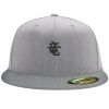 Flexfit 6210 Structured Flat Bill Fitted Hat Thumbnail