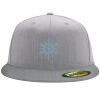 Flexfit 6210 Structured Flat Bill Fitted Hat Thumbnail