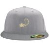 Flexfit 6210 Structured Flat Bill Fitted Hat Thumbnail