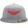 Flexfit 6210 Structured Flat Bill Fitted Hat Thumbnail