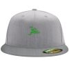 Flexfit 6210 Structured Flat Bill Fitted Hat Thumbnail
