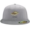 Flexfit 6210 Structured Flat Bill Fitted Hat Thumbnail