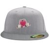 Flexfit 6210 Structured Flat Bill Fitted Hat Thumbnail