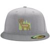 Flexfit 6210 Structured Flat Bill Fitted Hat Thumbnail