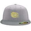 Flexfit 6210 Structured Flat Bill Fitted Hat Thumbnail