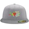 Flexfit 6210 Structured Flat Bill Fitted Hat Thumbnail