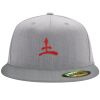 Flexfit 6210 Structured Flat Bill Fitted Hat Thumbnail