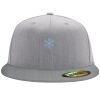 Flexfit 6210 Structured Flat Bill Fitted Hat Thumbnail