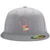 Flexfit 6210 Structured Flat Bill Fitted Hat Thumbnail