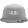 Flexfit 6210 Structured Flat Bill Fitted Hat Thumbnail