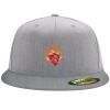 Flexfit 6210 Structured Flat Bill Fitted Hat Thumbnail
