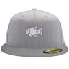 Flexfit 6210 Structured Flat Bill Fitted Hat Thumbnail