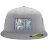 Flexfit 6210 Structured Flat Bill Fitted Hat Thumbnail