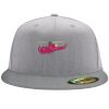 Flexfit 6210 Structured Flat Bill Fitted Hat Thumbnail