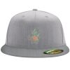 Flexfit 6210 Structured Flat Bill Fitted Hat Thumbnail