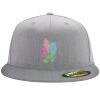 Flexfit 6210 Structured Flat Bill Fitted Hat Thumbnail