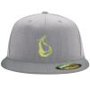 Flexfit 6210 Structured Flat Bill Fitted Hat Thumbnail