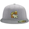 Flexfit 6210 Structured Flat Bill Fitted Hat Thumbnail