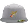 Flexfit 6210 Structured Flat Bill Fitted Hat Thumbnail