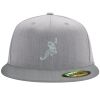 Flexfit 6210 Structured Flat Bill Fitted Hat Thumbnail