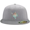 Flexfit 6210 Structured Flat Bill Fitted Hat Thumbnail
