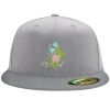 Flexfit 6210 Structured Flat Bill Fitted Hat Thumbnail