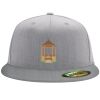 Flexfit 6210 Structured Flat Bill Fitted Hat Thumbnail