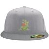 Flexfit 6210 Structured Flat Bill Fitted Hat Thumbnail