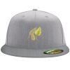 Flexfit 6210 Structured Flat Bill Fitted Hat Thumbnail