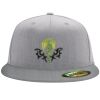 Flexfit 6210 Structured Flat Bill Fitted Hat Thumbnail