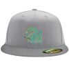 Flexfit 6210 Structured Flat Bill Fitted Hat Thumbnail