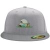 Flexfit 6210 Structured Flat Bill Fitted Hat Thumbnail