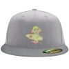 Flexfit 6210 Structured Flat Bill Fitted Hat Thumbnail