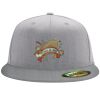 Flexfit 6210 Structured Flat Bill Fitted Hat Thumbnail