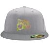 Flexfit 6210 Structured Flat Bill Fitted Hat Thumbnail