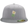 Flexfit 6210 Structured Flat Bill Fitted Hat Thumbnail