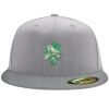 Flexfit 6210 Structured Flat Bill Fitted Hat Thumbnail