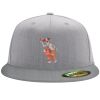Flexfit 6210 Structured Flat Bill Fitted Hat Thumbnail